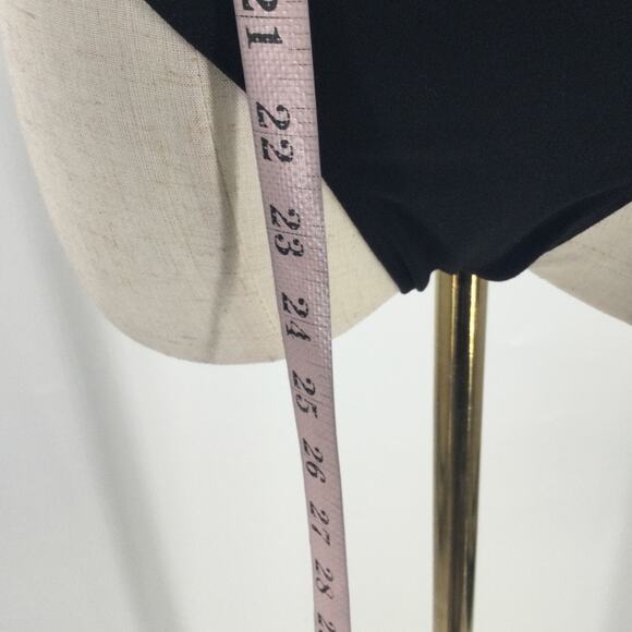 LULU'S SZ M Thoughtful Charm Black Swiss Dot Tie-Strap Bodysuit NEW B116 - Picture 5 of 10